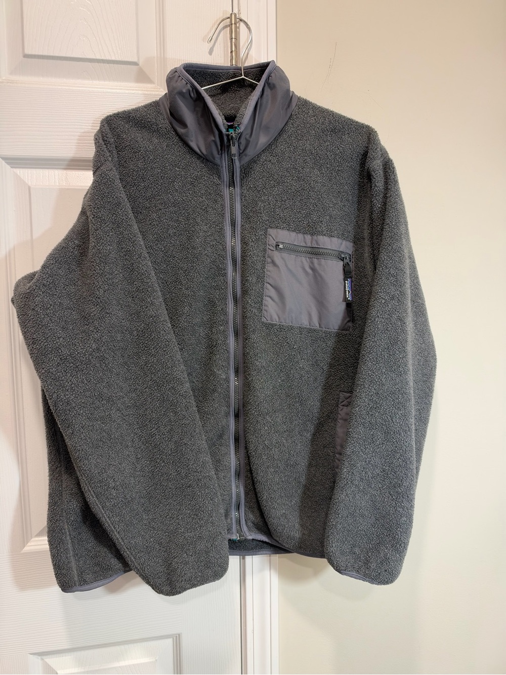 Patagonia Synchilla Fleece Jacket Men’s XL Smolder Blue Full Zip USA Made 22991